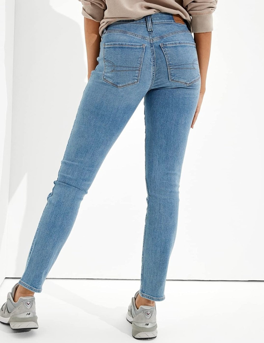Blugi American Eagle, albastru - 1 | YEO