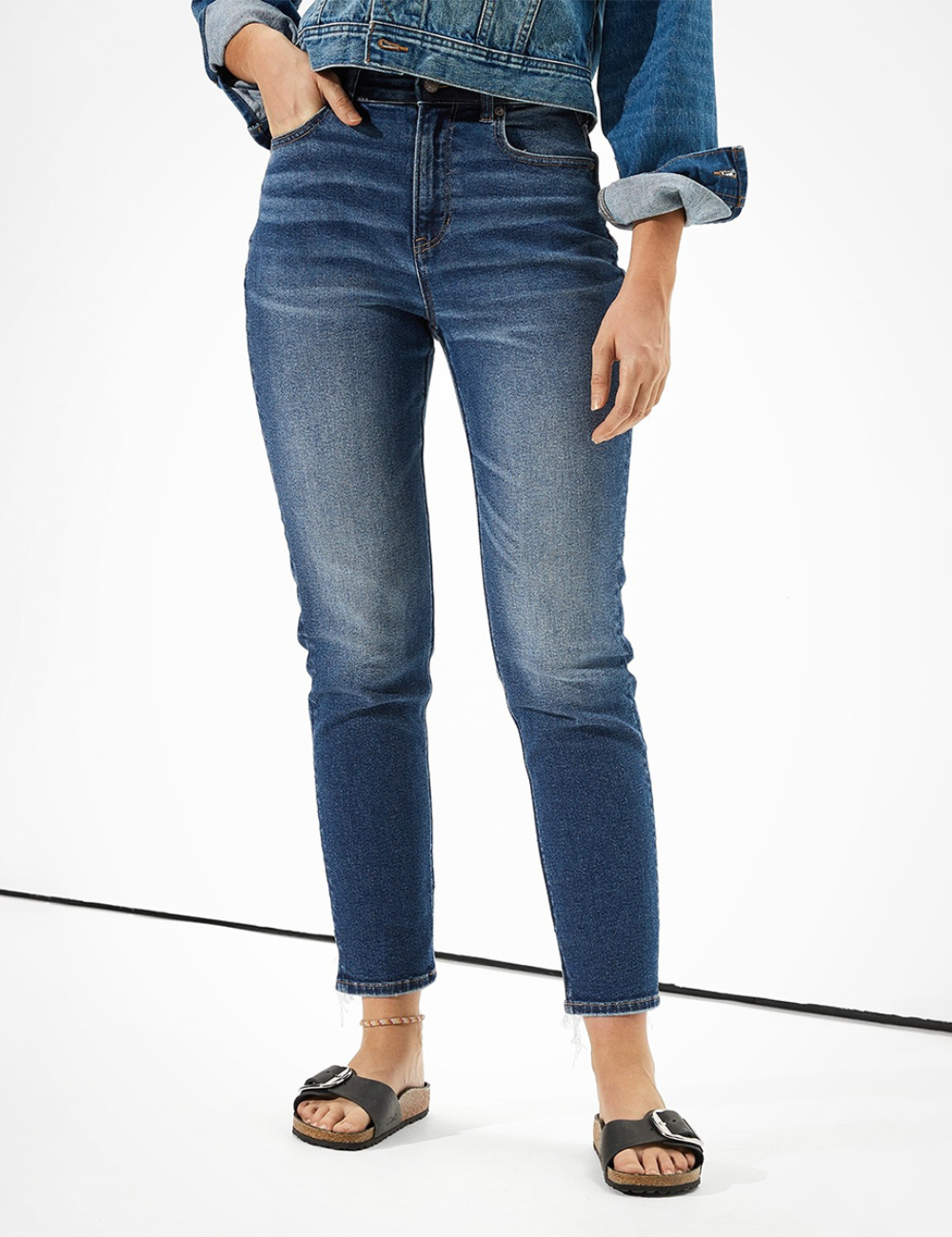 Blugi American Eagle, bleumarin