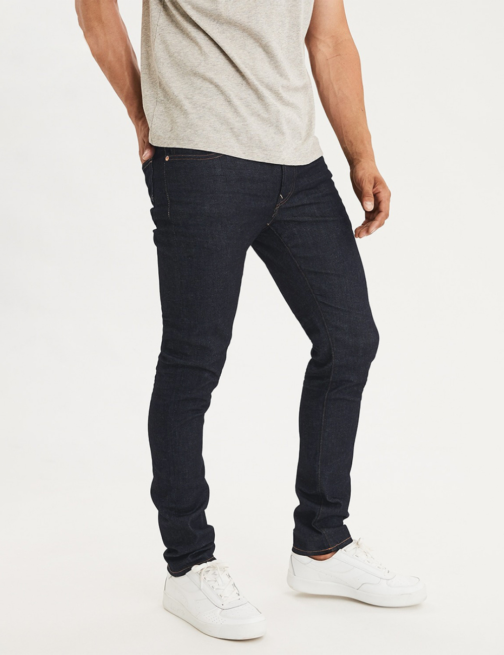 Blugi American Eagle, bleumarin inchis
