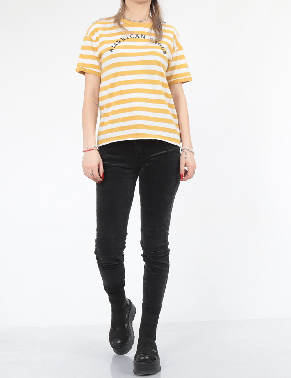 Pantaloni American Eagle, gri inchis