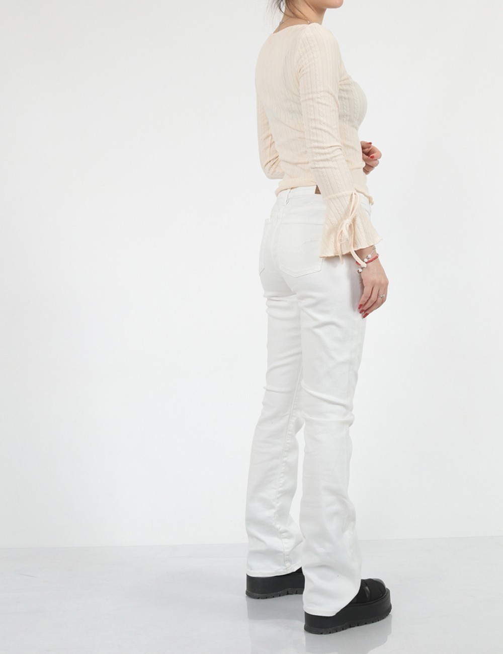 Blugi American Eagle, alb - 1 | YEO