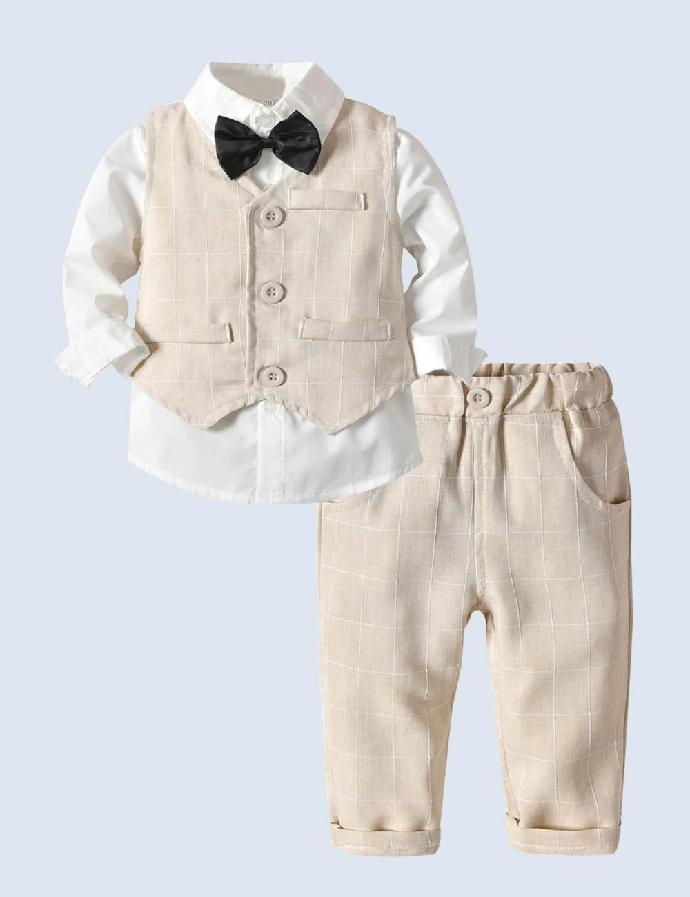 Costum Shein Kids, crem