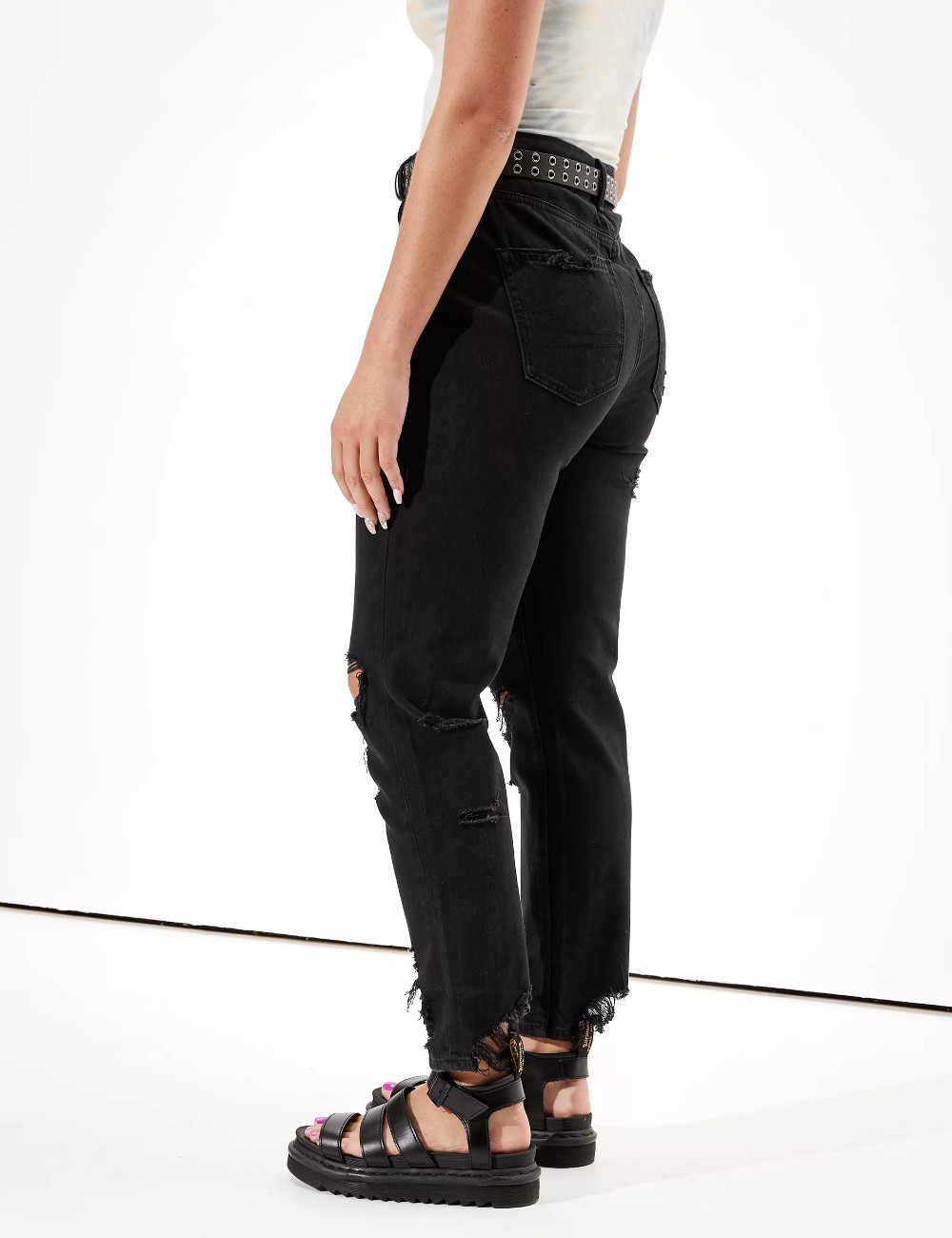 Blugi American Eagle, negru - 1 | YEO