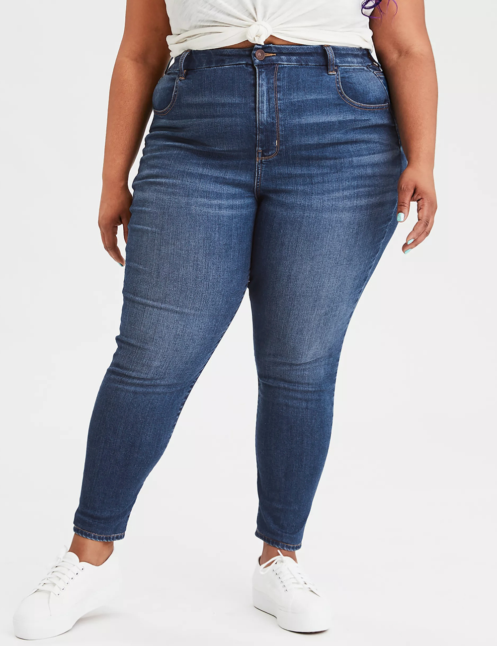 Blugi American Eagle, bleumarin