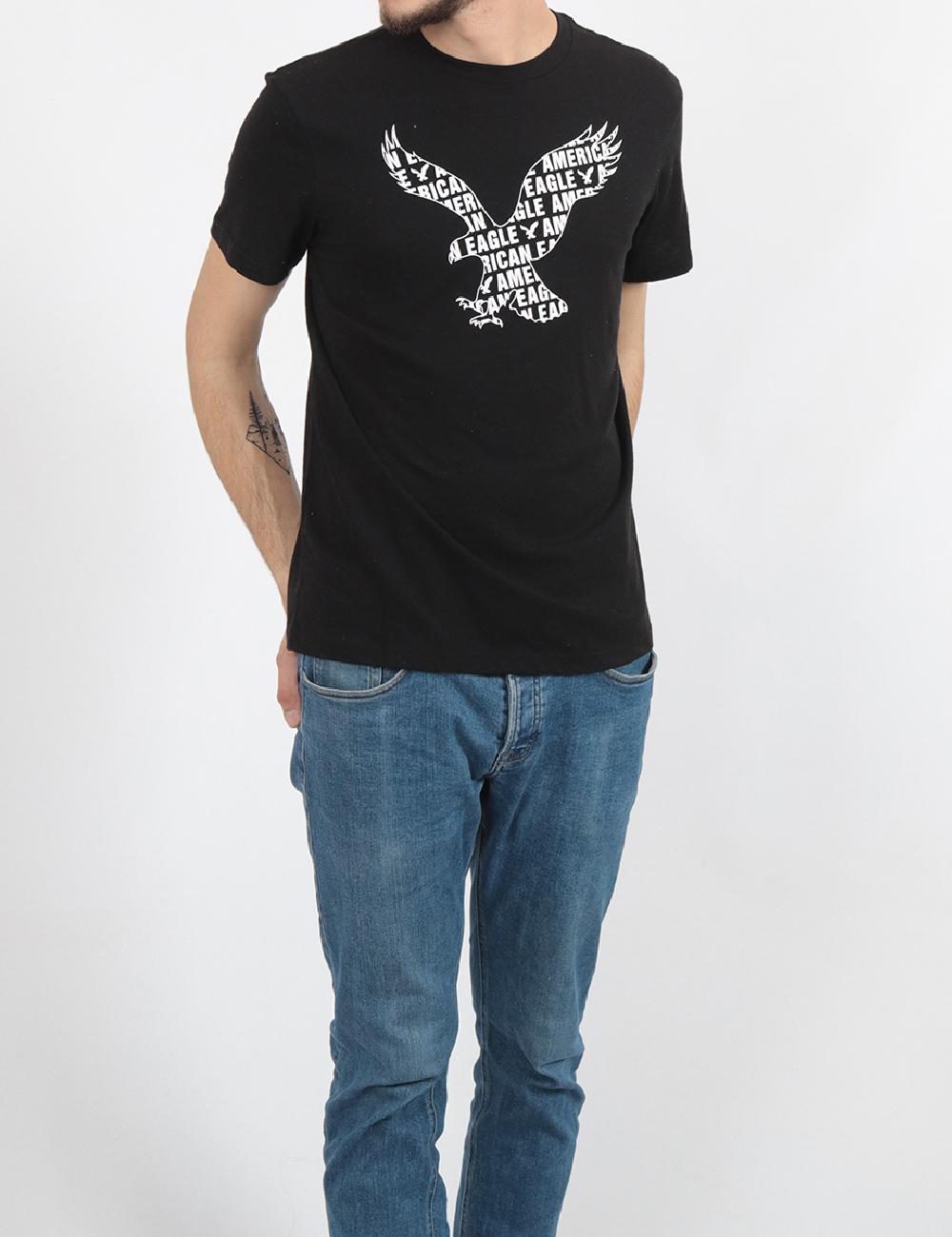 Tricou American Eagle, negru
