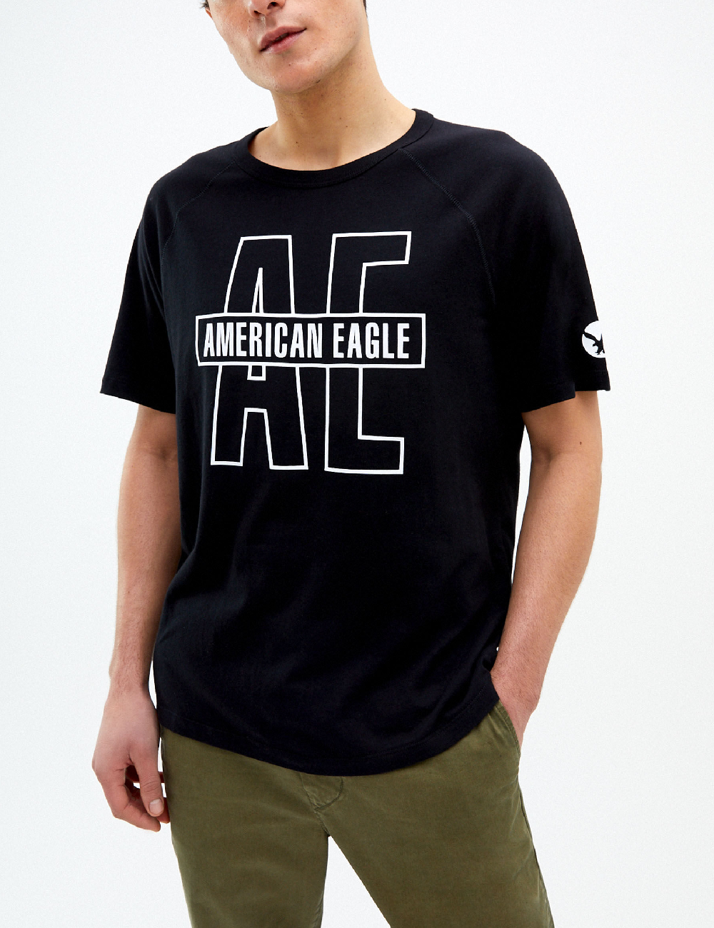 Tricou American Eagle, negru