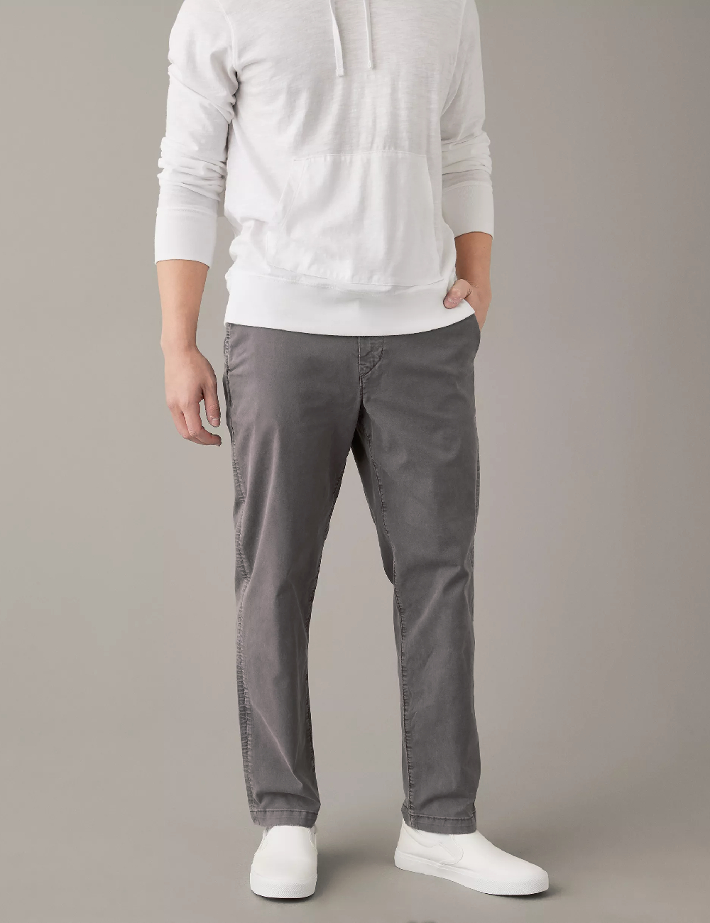 Pantaloni American Eagle, gri