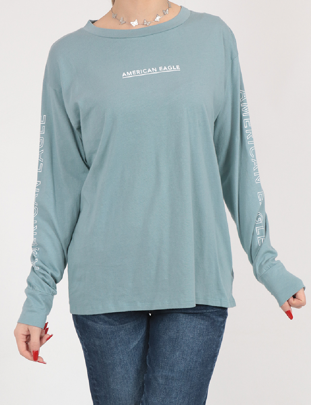Bluza American Eagle, turcoaz
