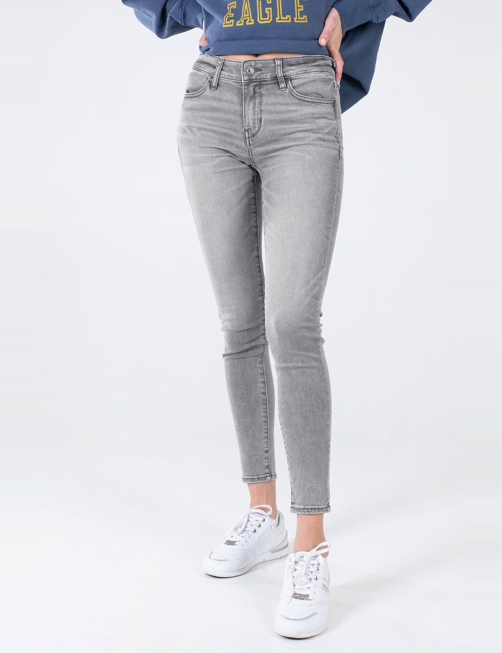 Blugi American Eagle, gri