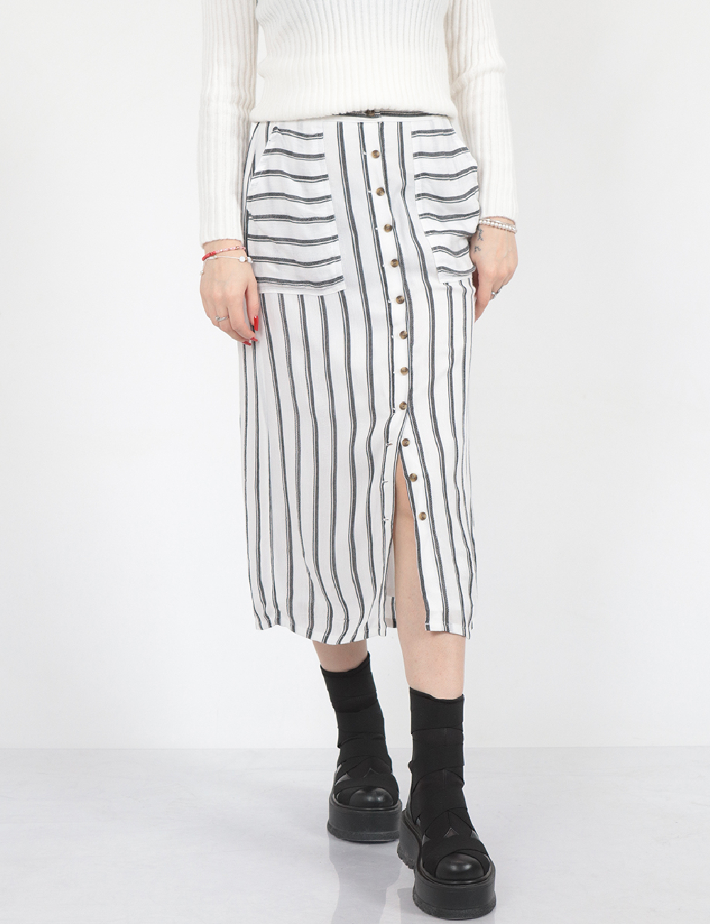 Fusta American Eagle, alb
