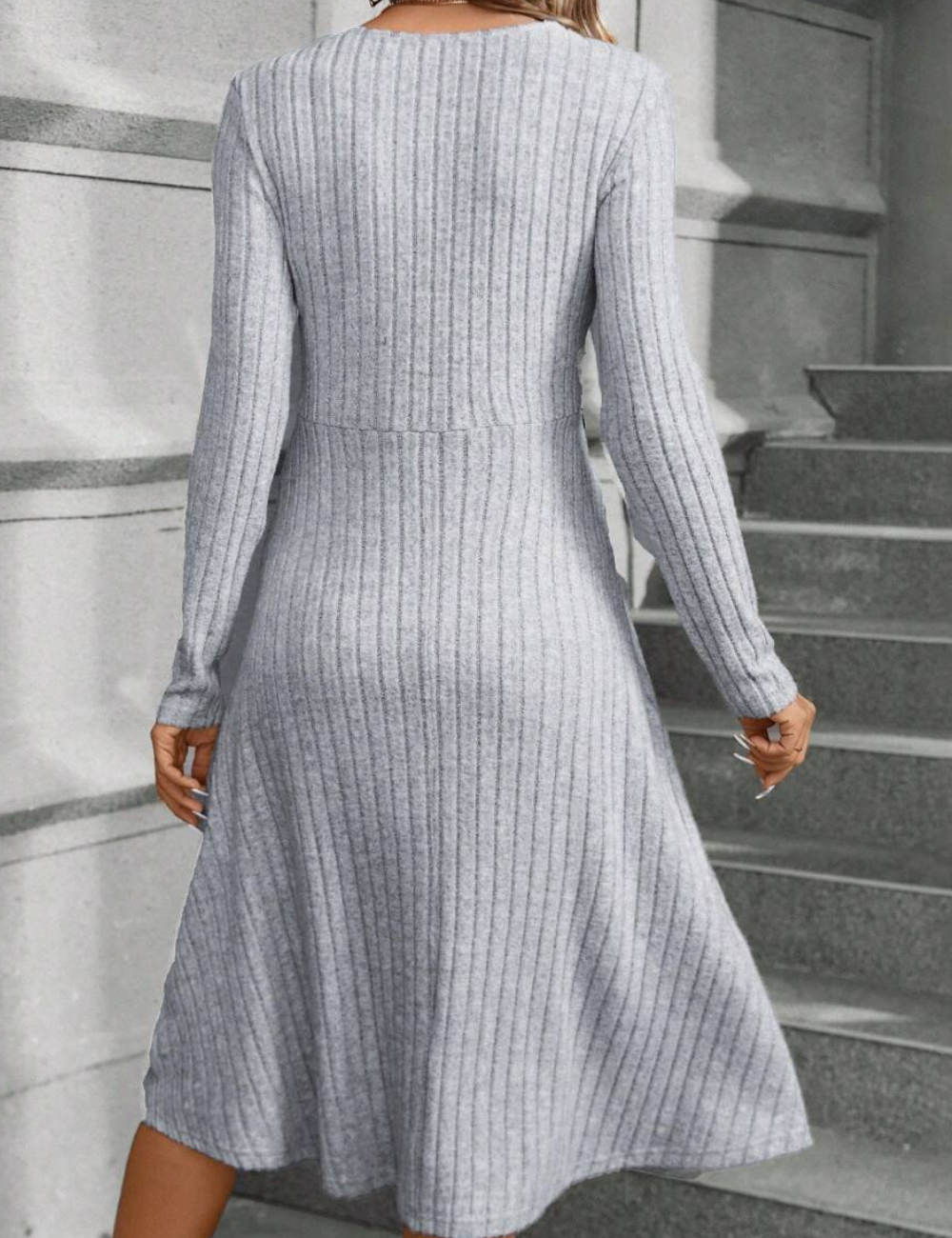Rochie medie SHEIN, gri - 1 | YEO