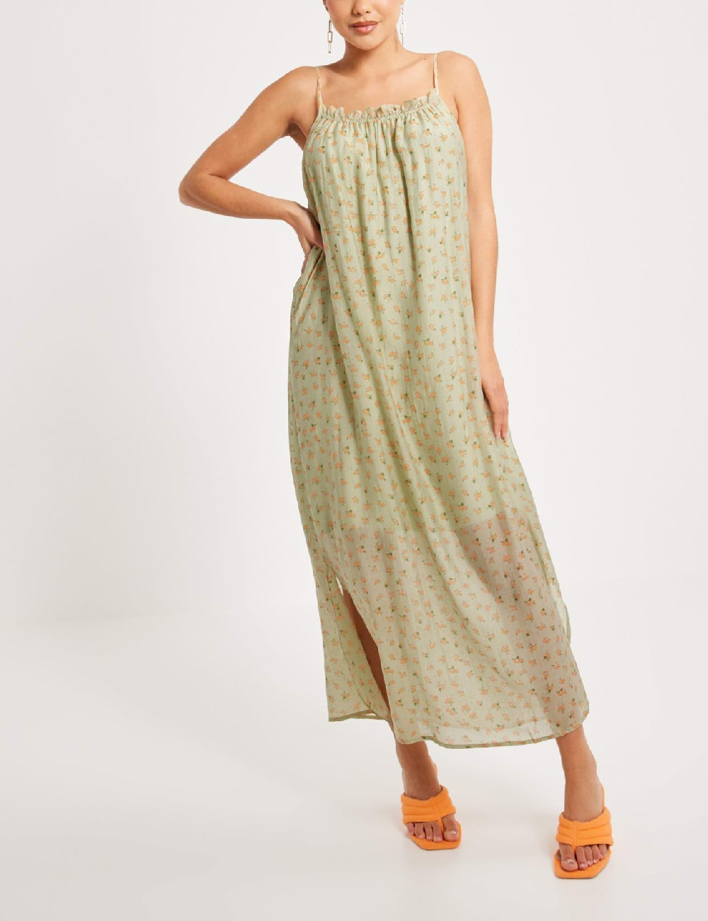 Rochie lunga Object, verde
