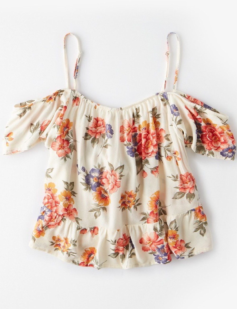 Top American Eagle, floral print - 1 | YEO
