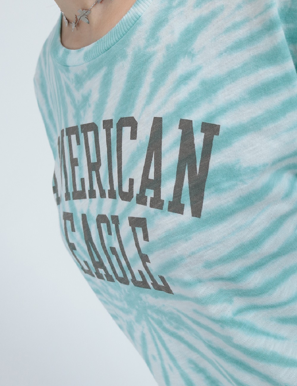 Tricou Oversize American Eagle, turcoaz - 1 | YEO