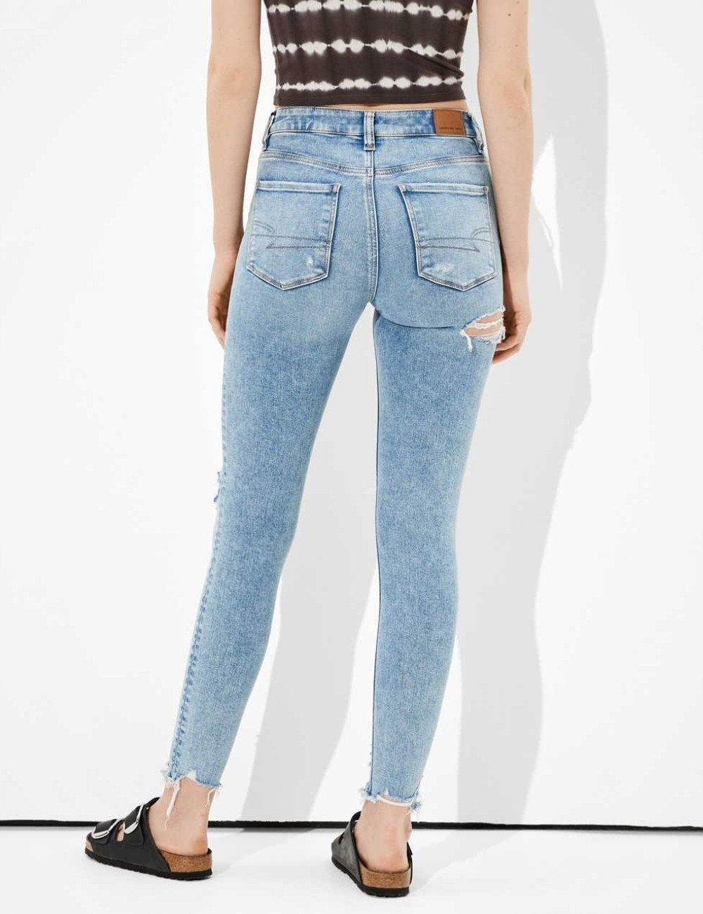Blugi American Eagle, albastru - 1 | YEO