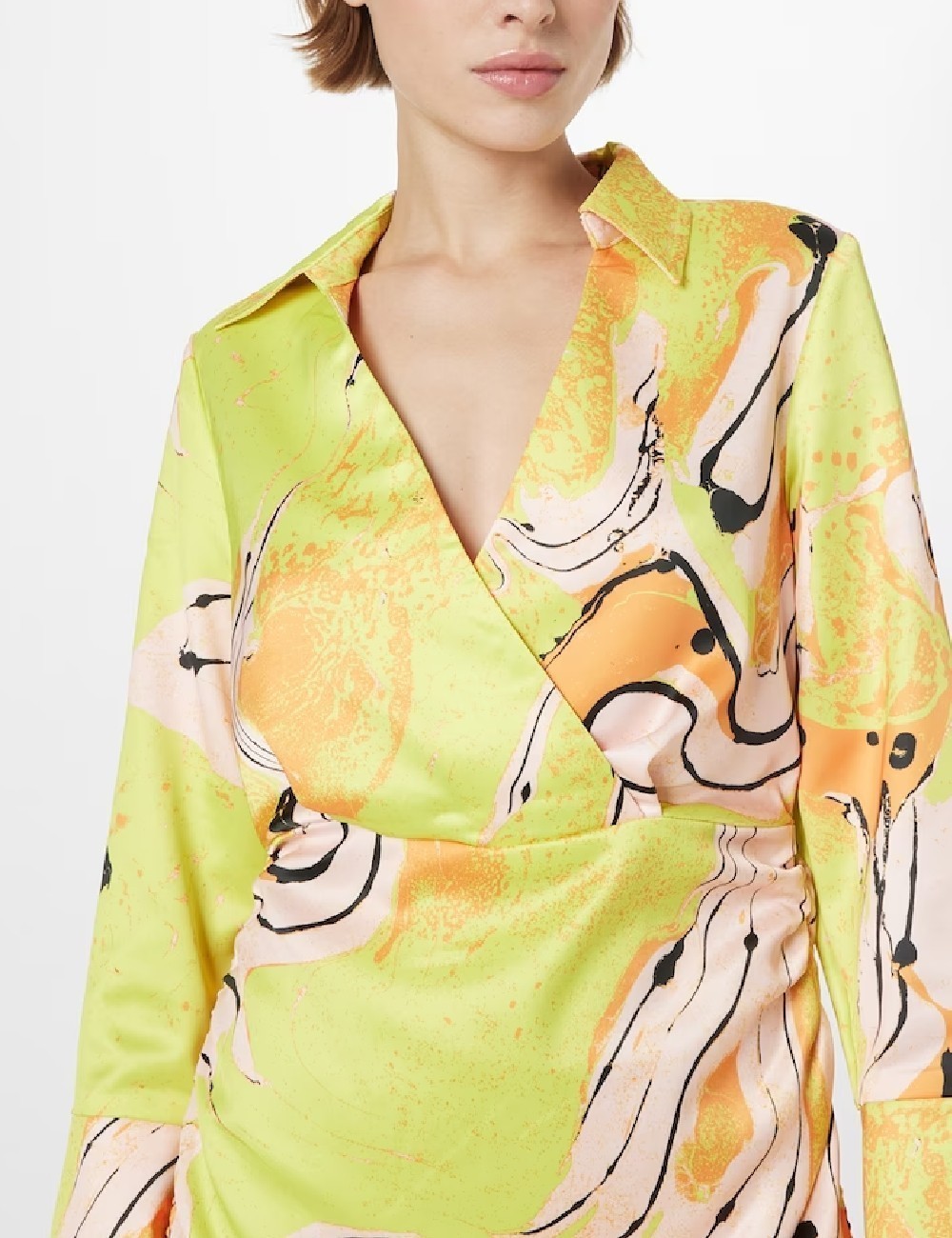 Rochie scurta Something New, galben - 1 | YEO