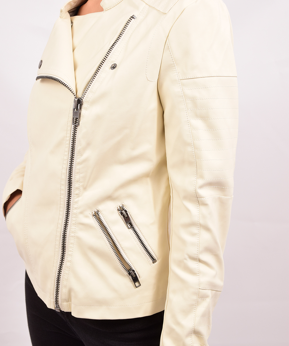 Geaca Only, crem, 38