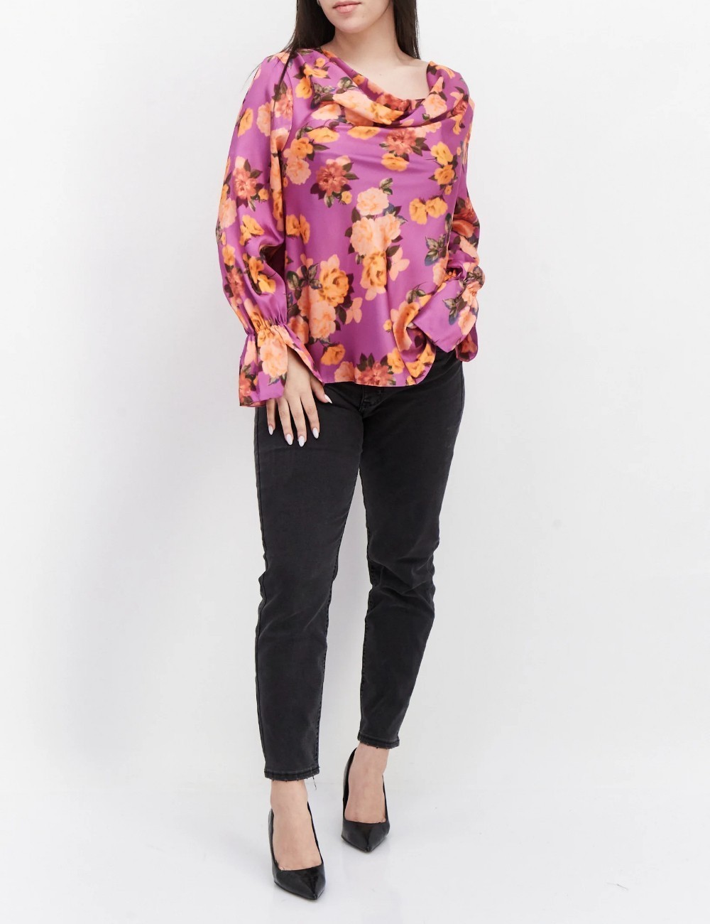 Bluza River Island, magenta - 1 | YEO