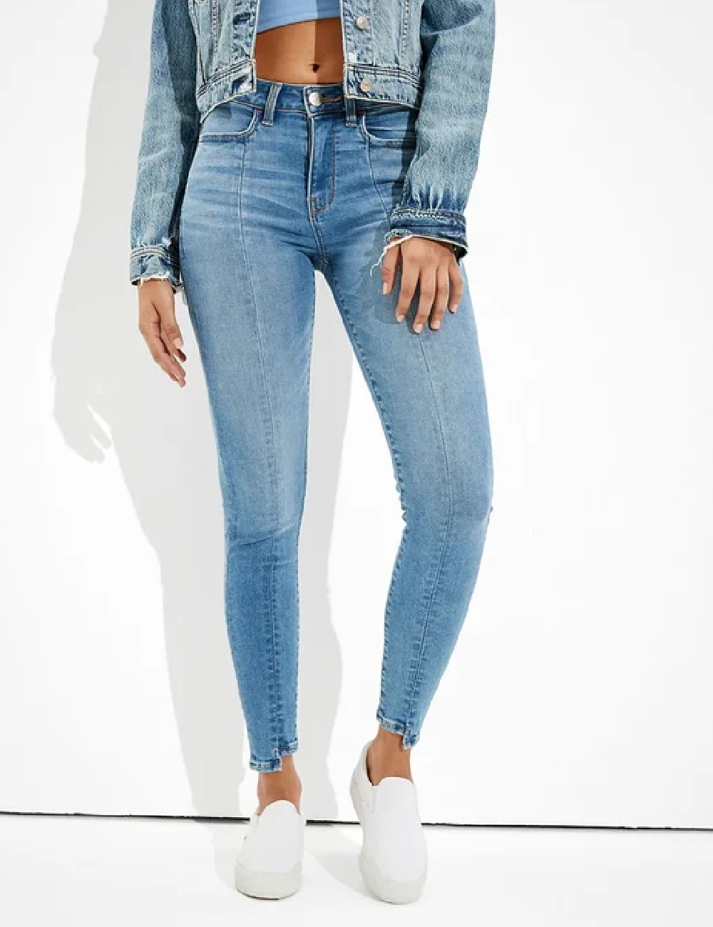 Blugi American Eagle, albastru