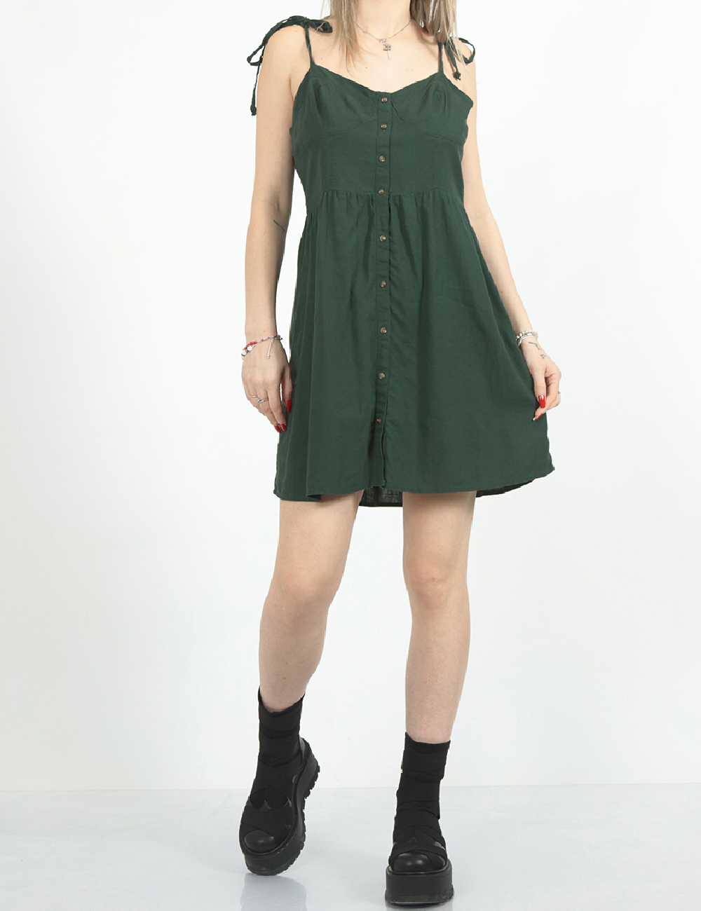 Rochie scurta Aerie, verde