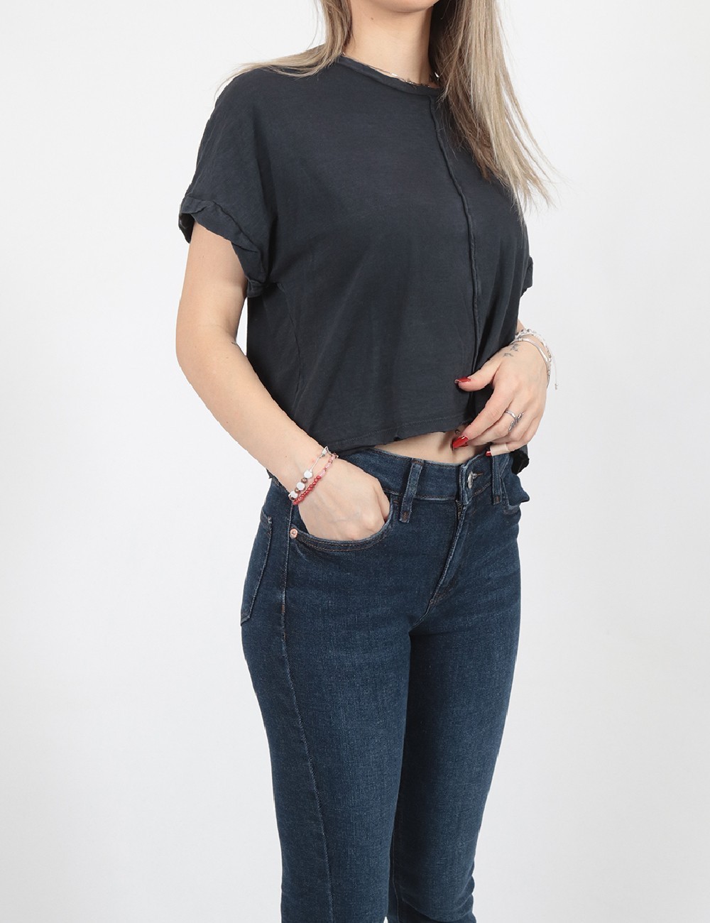 Tricou Oversize American Eagle, bleumarin - 1 | YEO