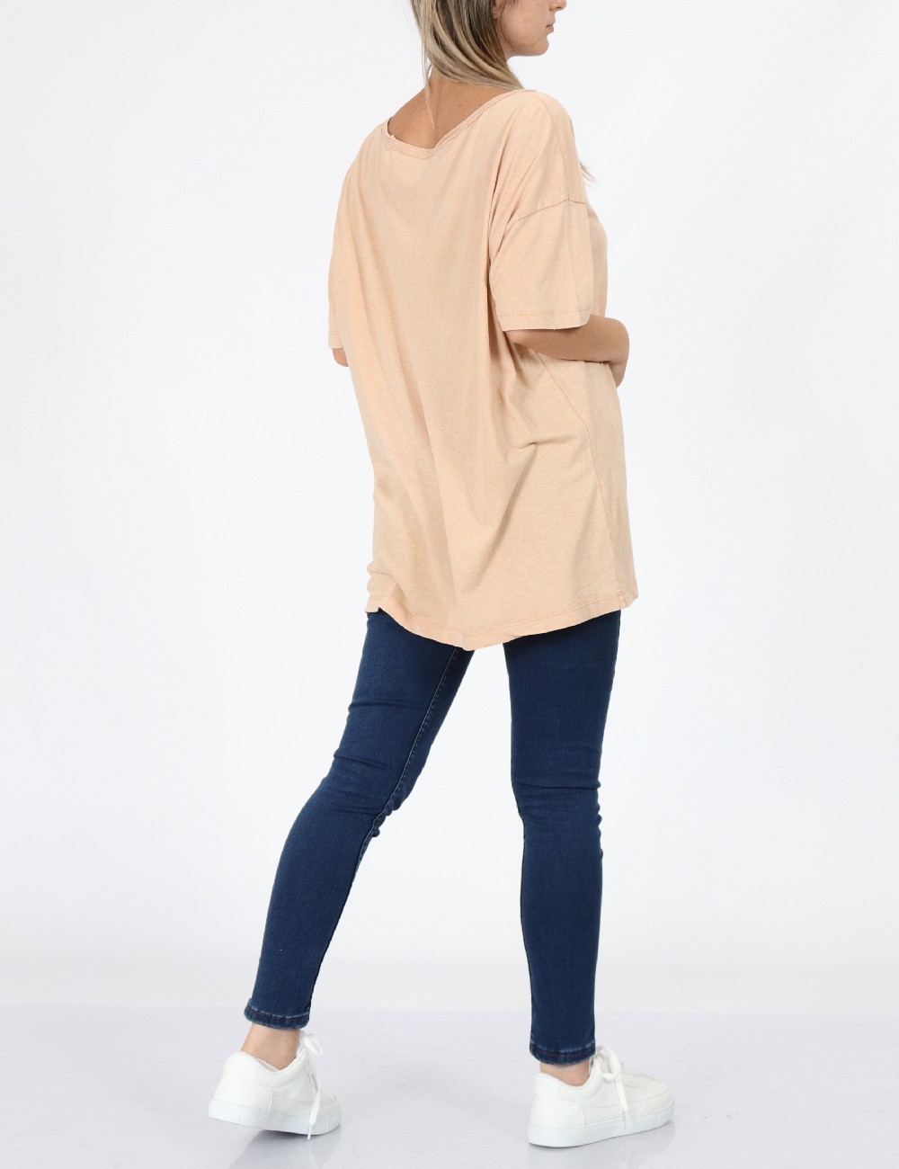 Tricou Oversize Aerie, crem - 1 | YEO