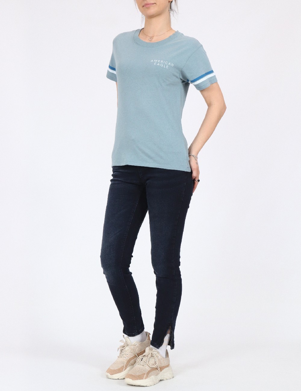 Tricou American Eagle, albastru - 1 | YEO