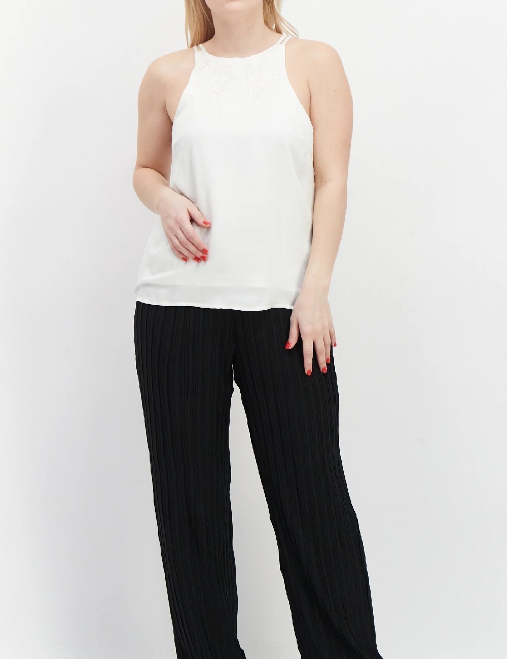 Bluza River Island, alb - 1 | YEO