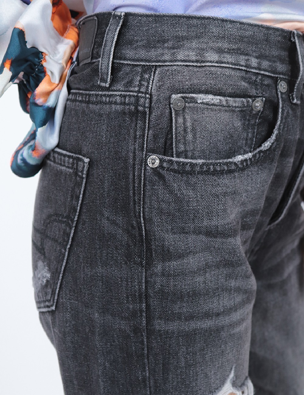 Blugi American Eagle, gri inchis - 1 | YEO