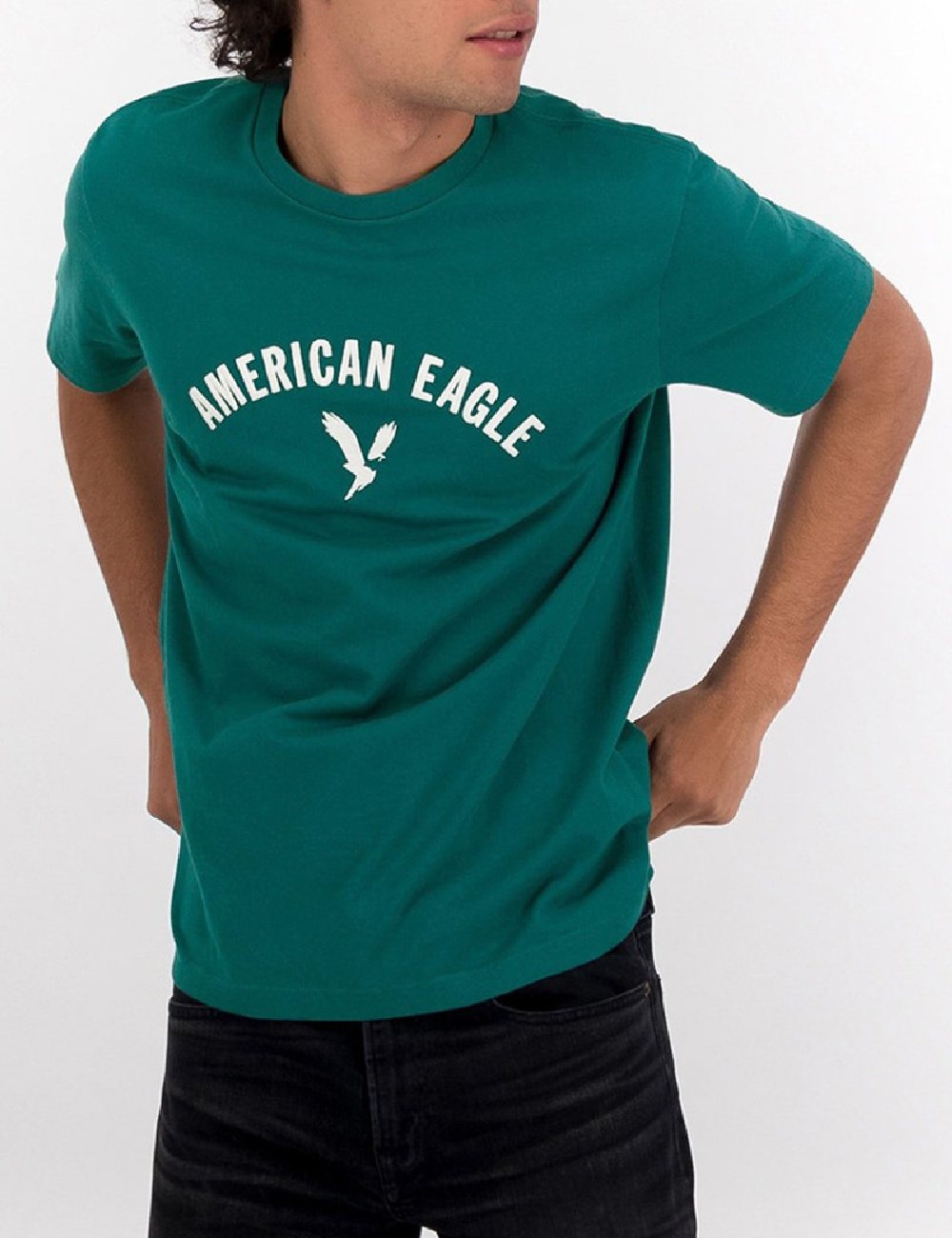 Tricou American Eagle, turcoaz
