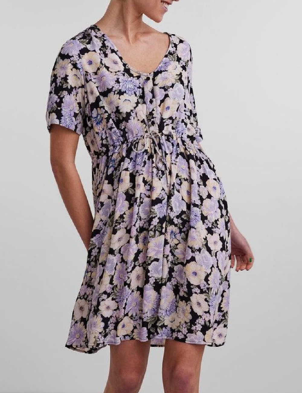 Rochie scurta PIECES MATERNITY, floral print