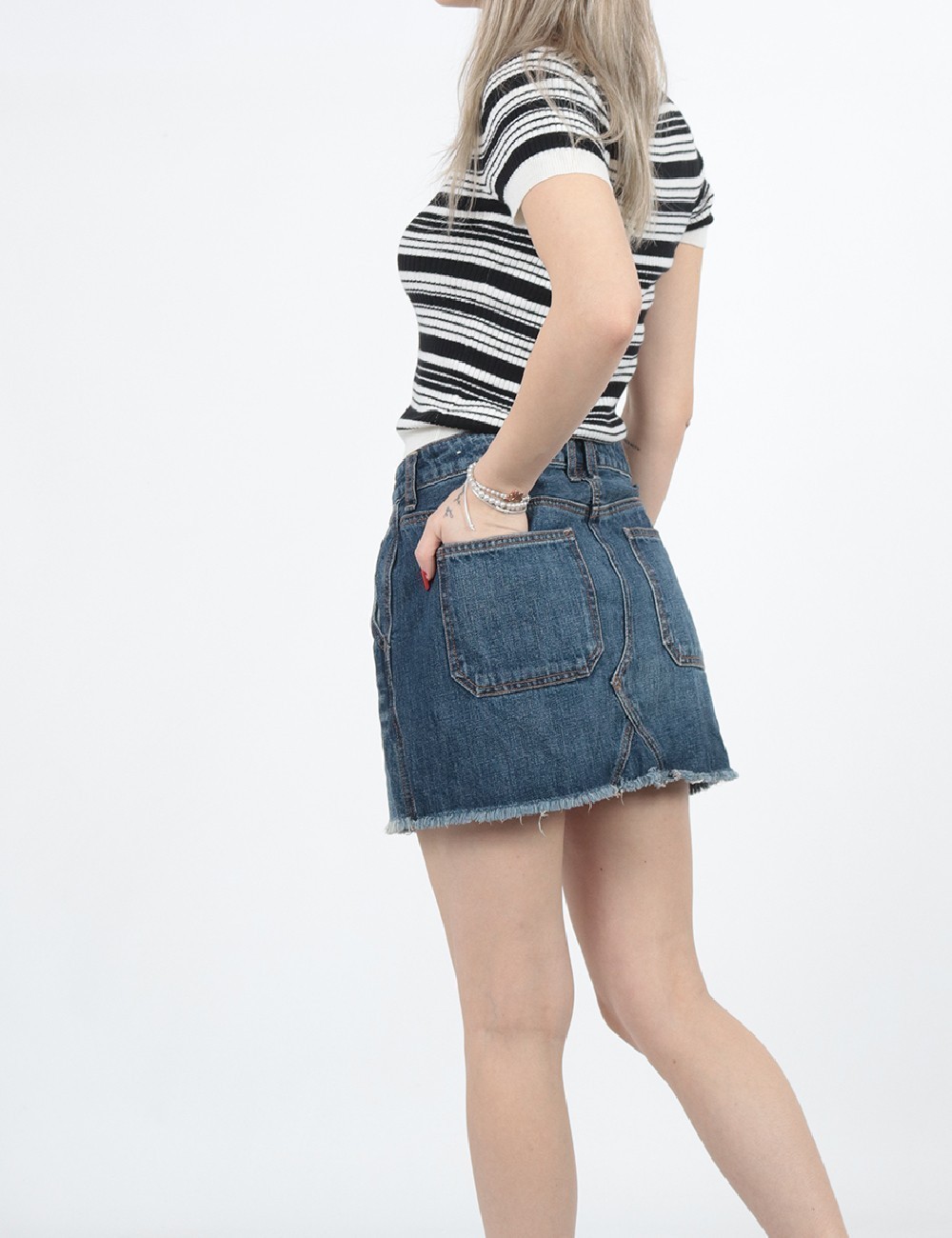 Fusta American Eagle, albastru - 1 | YEO