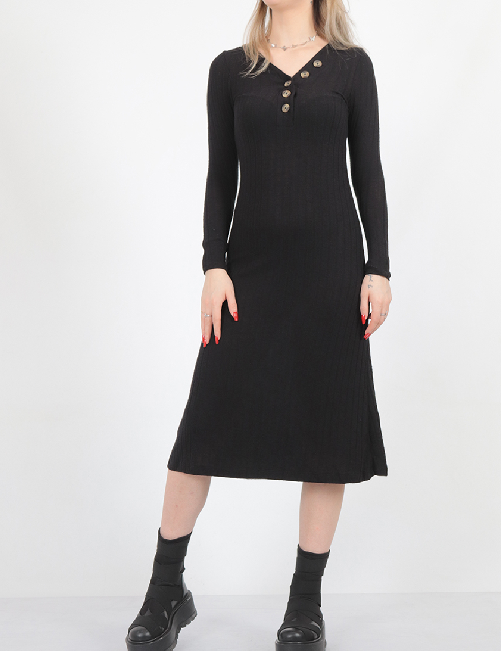 Rochie medie American Eagle, negru