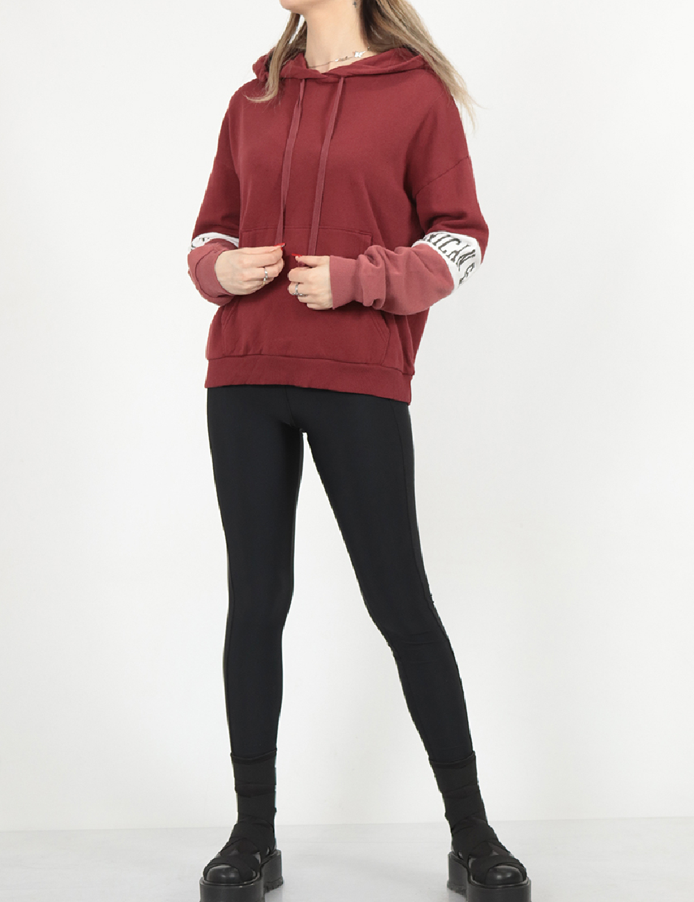 Hanorac Oversize American Eagle, visiniu