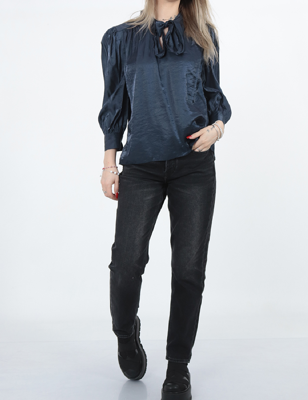 Bluza River Island, bleumarin