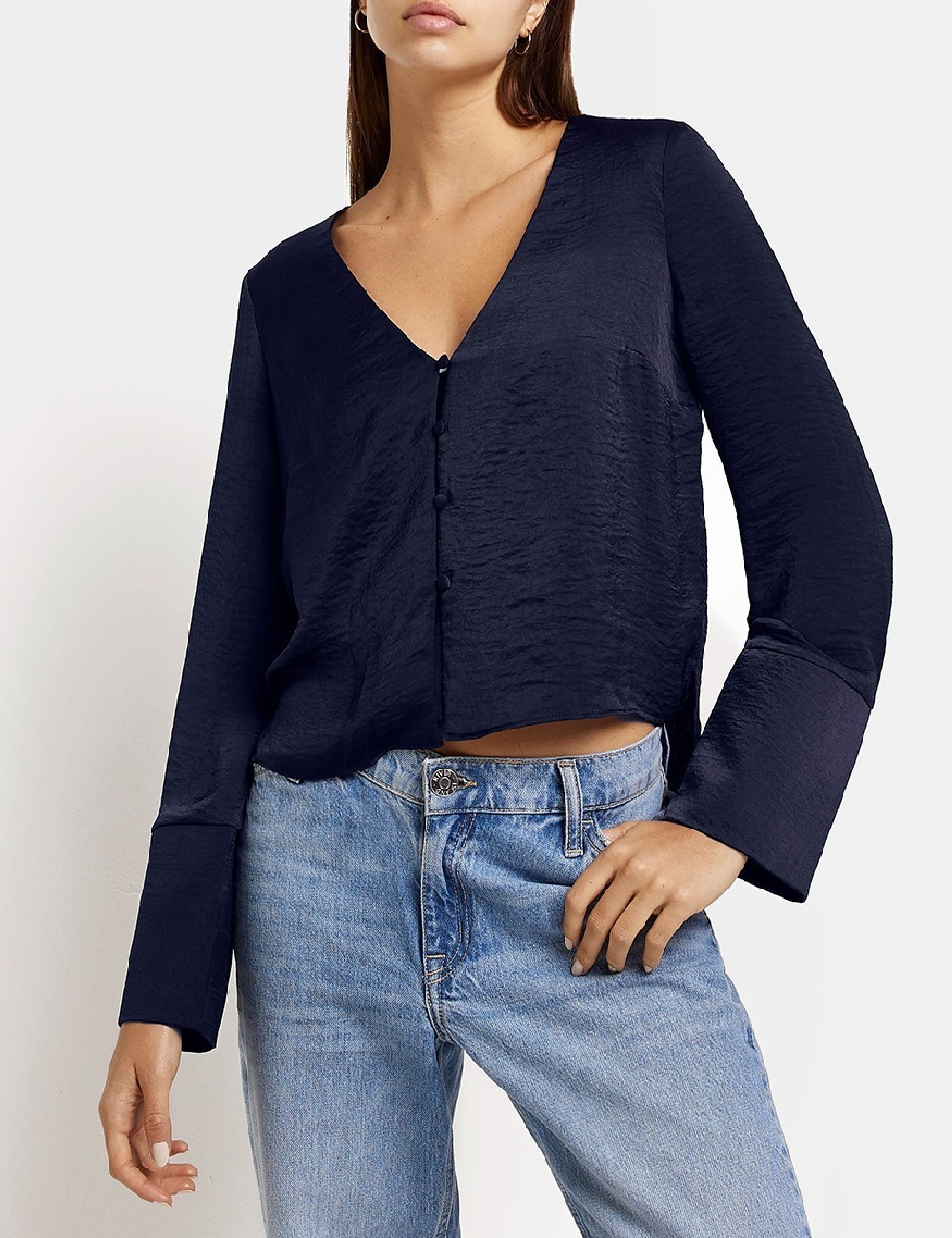 Camasa River Island, bleumarin - 1 | YEO