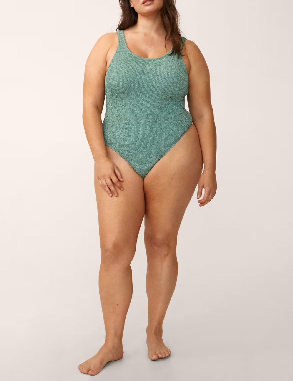 Costum de baie Mango Violeta, verde