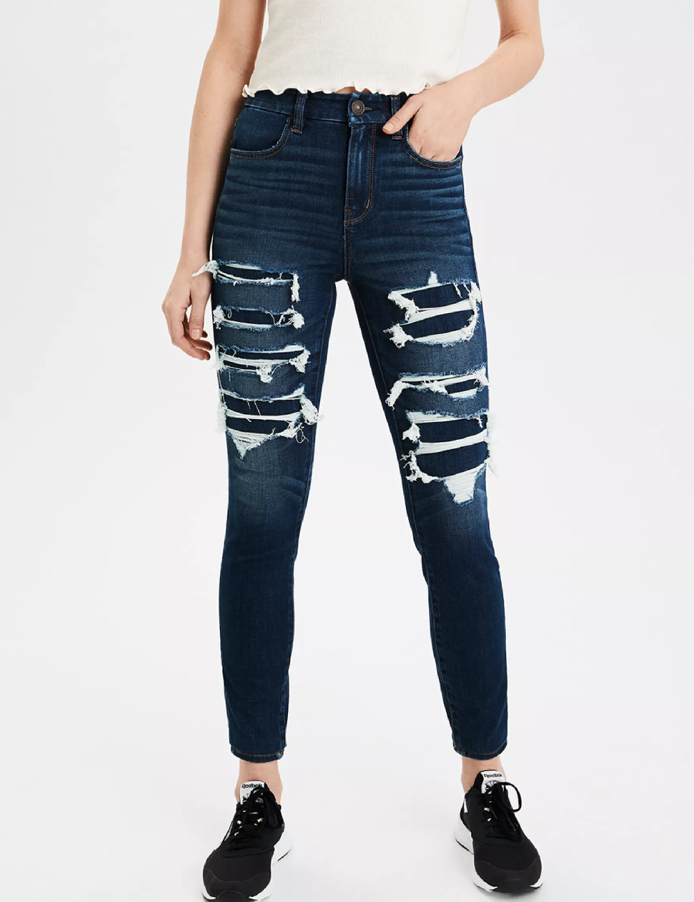 Blugi American Eagle, bleumarin