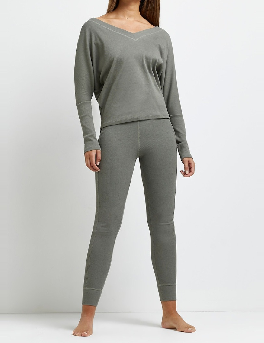 Bluza de pijama River Island, verde