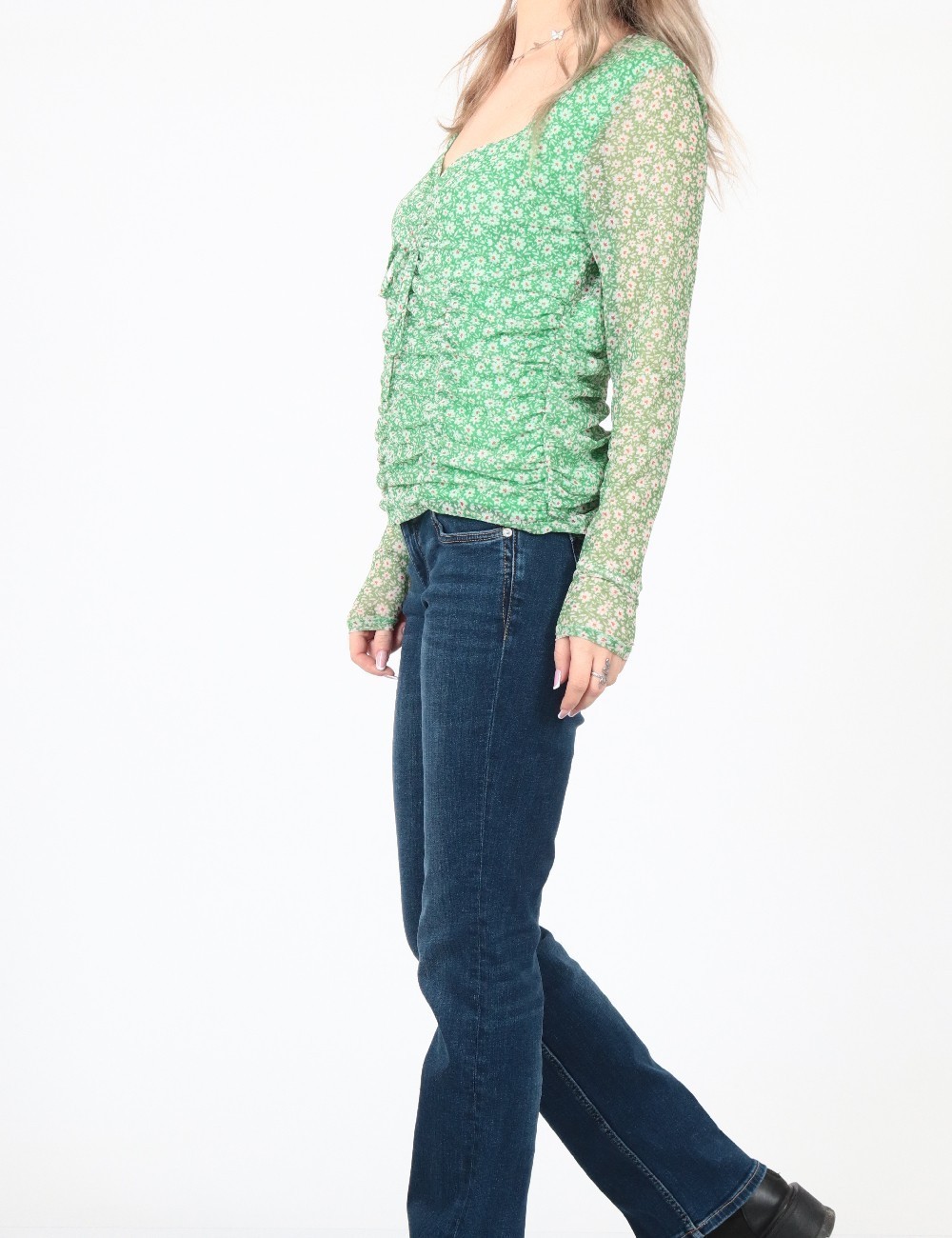 Bluza River Island, verde - 1 | YEO