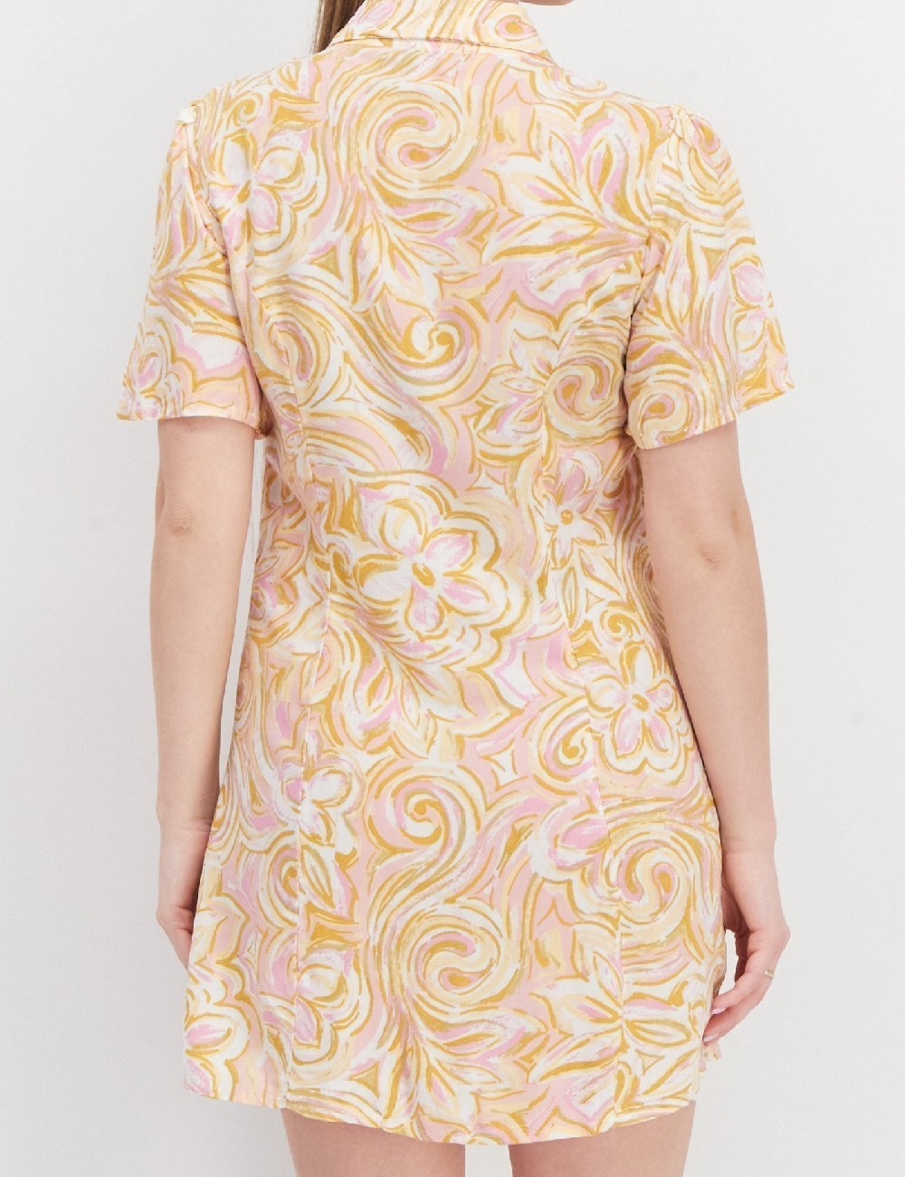 Rochie scurta River Island, crem - 1 | YEO