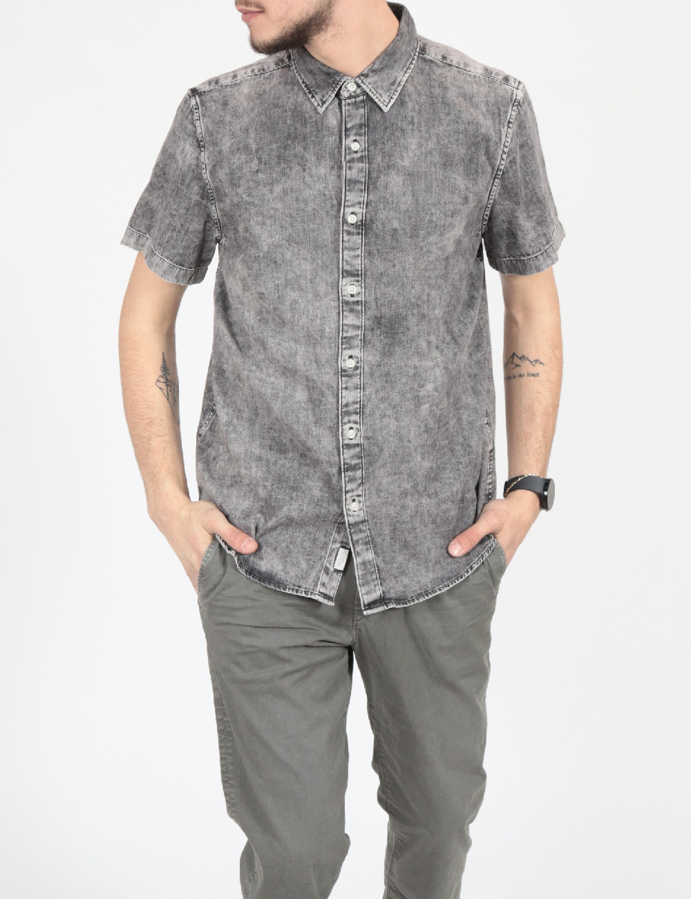 Camasa American Eagle, gri