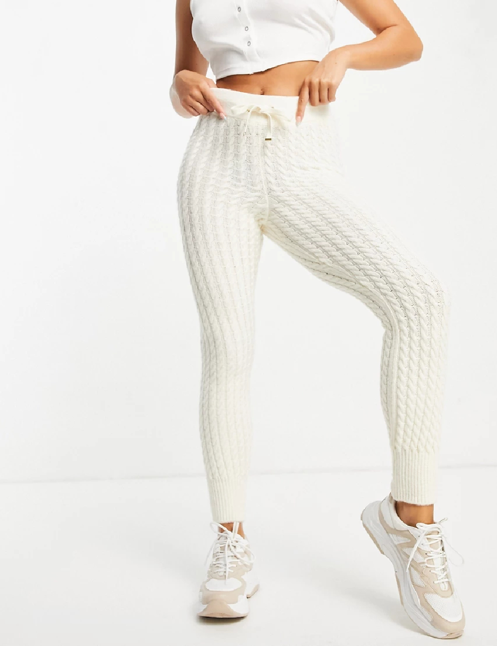 Pantaloni River Island, ecru