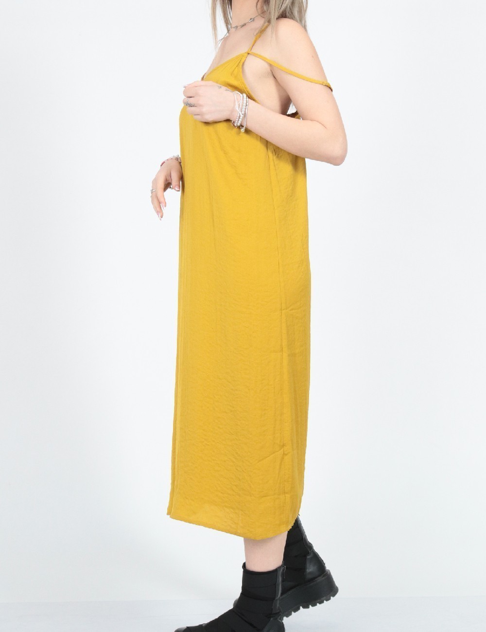 Rochie medie American Eagle, mustar - 1 | YEO