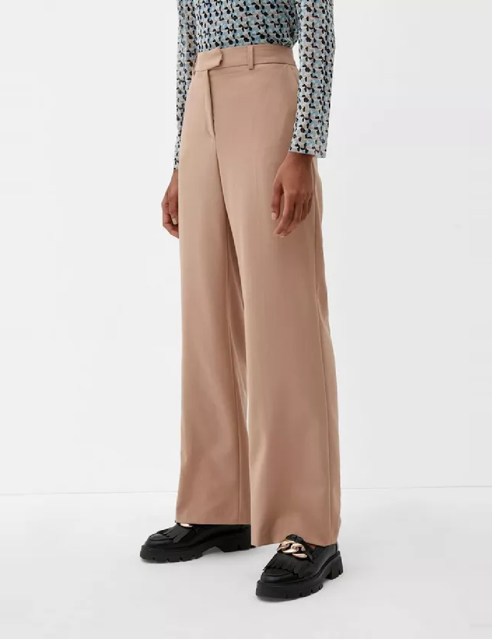 Pantaloni s.Oliver, maro deschis