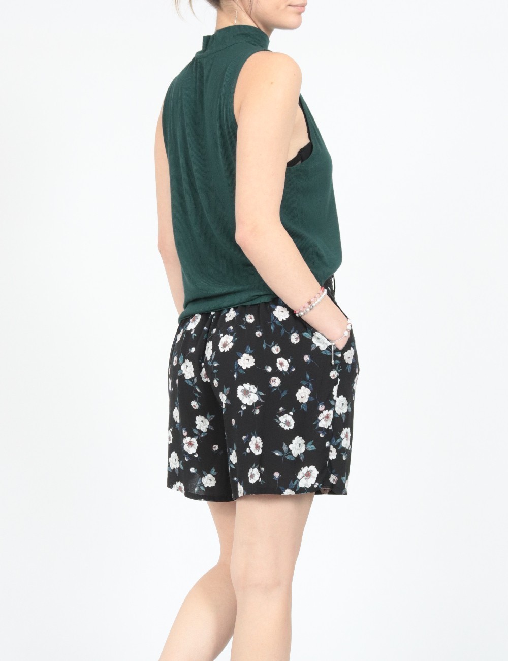 Pantaloni scurti Vero Moda, negru - 1 | YEO