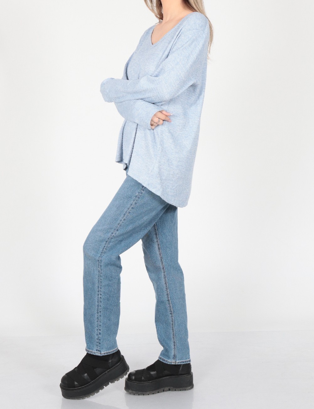 Bluza American Eagle, albastru - 1 | YEO