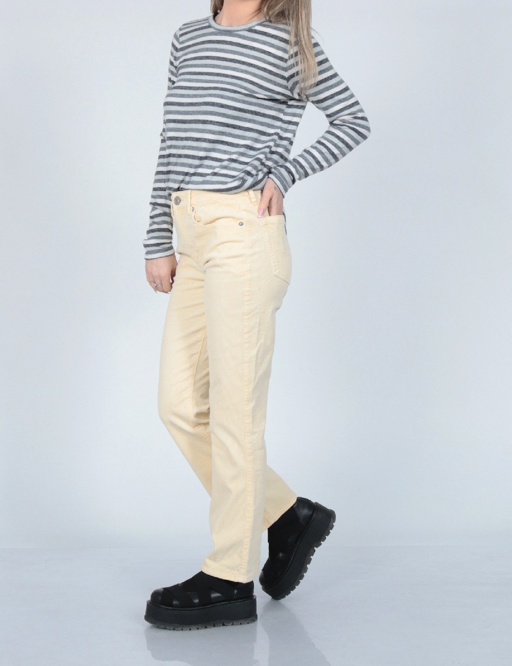 Pantaloni American Eagle, galben - 1 | YEO