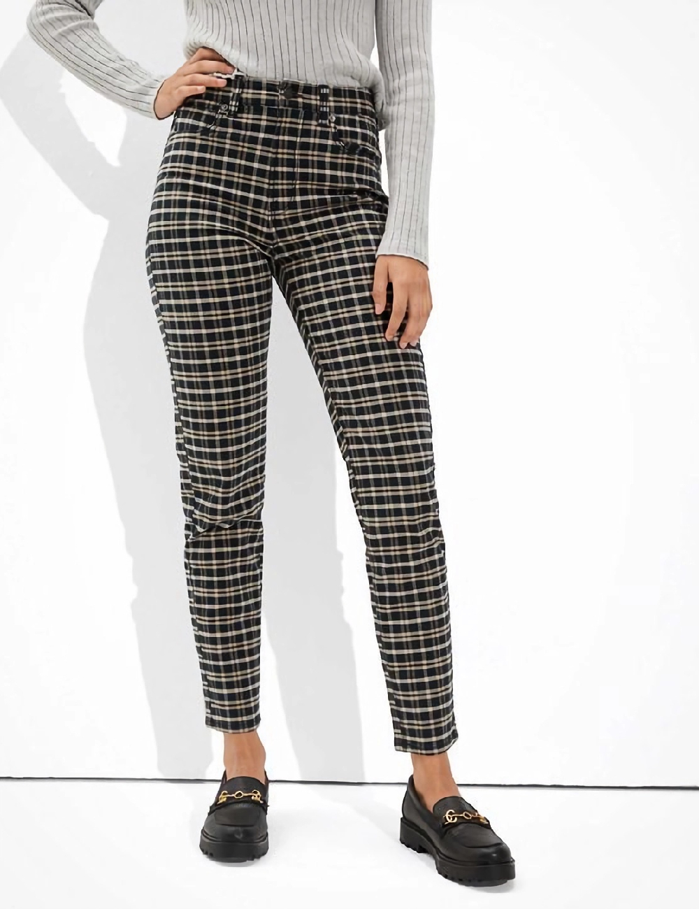 Pantaloni American Eagle, bleumarin