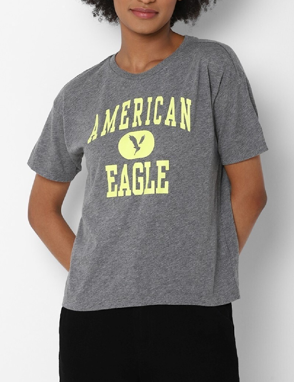 Tricou American Eagle, gri - 1 | YEO